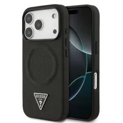 Guess Iphone 17 Pro Leather Case With Triangle Logo - Luxurious And Elegant Design